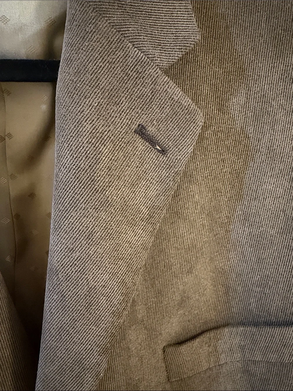 Calvin Klein Men's Suede-Look Sport Coat in Taupe